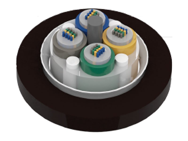 Слабатрубны шматжыльны небраняваны Слабатрубны шматжыльны небраніраваны валаконна-стужачны кабель GYDTA